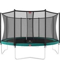 Trampoline Set BERG Favorit Regular 430 Green + Safety Net Comfort