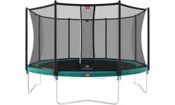 Trampoline Set BERG Favorit Regular 430 Green + Safety Net Comfort