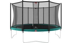Trampoline Set BERG Favorit Regular 430 Green + Safety Net Comfort