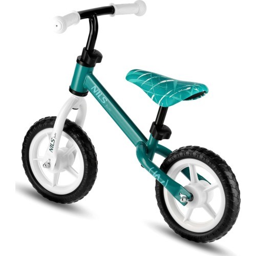Balansa velosipēds NILS Fun RB134, zaļš, 10 collu riteņi