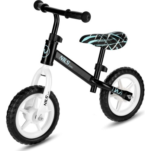 Balansa velosipēds RB134 Nils Fun ar 10 collu riteņiem, melns
