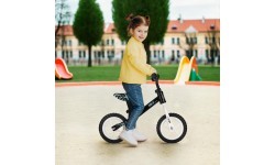 Balansa velosipēds RB134 Nils Fun ar 10 collu riteņiem, melns