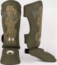 Venum Serpenti Shin Guards - Khaki/Bronze/Ivory