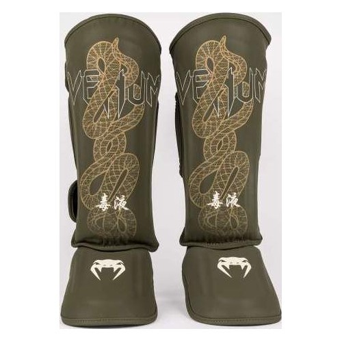 Venum Serpenti Shin Guards - Khaki/Bronze/Ivory