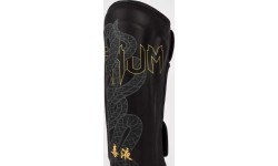 Venum Serpenti Shin Guards - Black/Silver/Gold