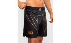 Venum Serpenti Fight Shorts - Black/Silver/Gold
