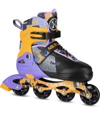 Желтые роликовые коньки NA13810 NILS EXTREME - TWIST