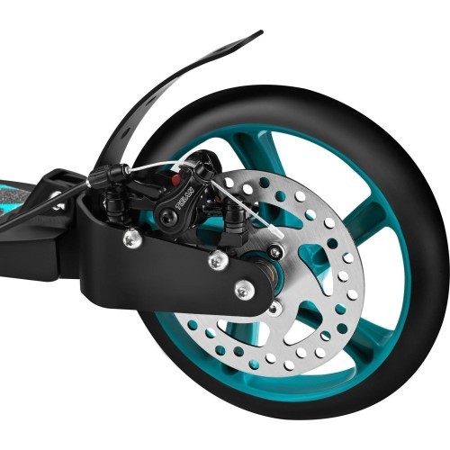 Бирюзовый самокат с дисковым тормозом HM124T Nils Extreme
