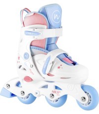 NJ1190 THREE STEPS 3IN1 SKRITUĻSLIDAS AR RITENĪTI BALTAS XS (26-29) NILS FUN