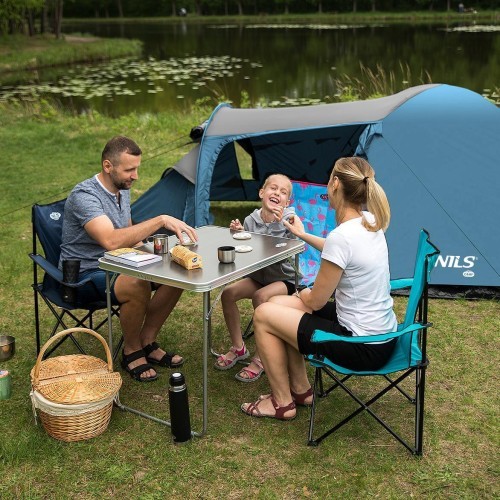 Zili pelēka kempinga telts NC6012 Trekker Nils Camp