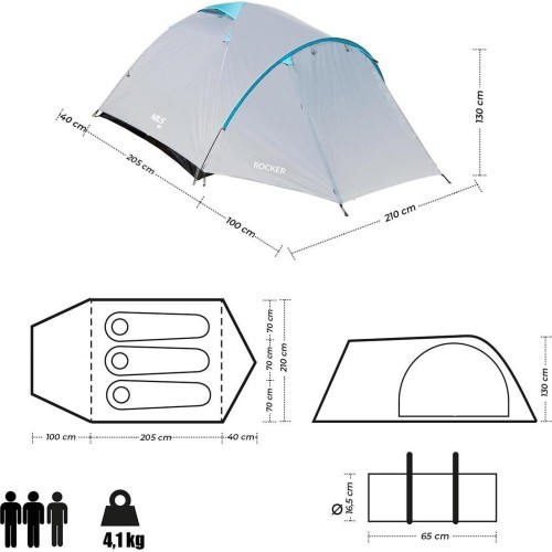 NC6013 CAMPING TENT ROCKER NILS CAMP
