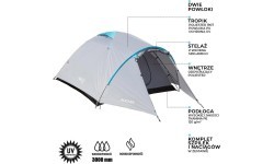 Kempinga telts Rocker NC6013 NILS Camp