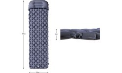 Туристический коврик с насосом Nils Camp NC4006, серый