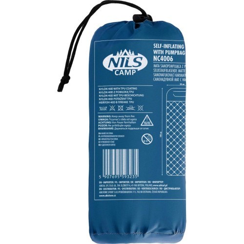 Tūrisma paklājiņš ar pumpi NC4006 Turquoise NILS Camp