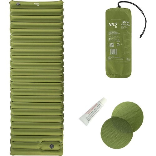 Зеленый коврик NC4101 со встроенным насосом 9 см NILS Camp