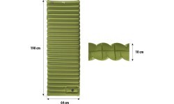 Zaļš paklājiņš NC4101 ar iebūvētu pumpi 9 cm NILS Camp