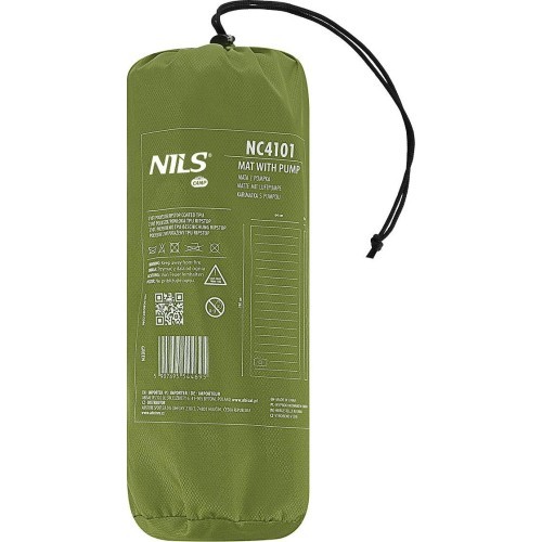 Zaļš paklājiņš NC4101 ar iebūvētu pumpi 9 cm NILS Camp