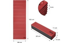 NC1768 RED FOLDING MAT 188cm NILS CAMP