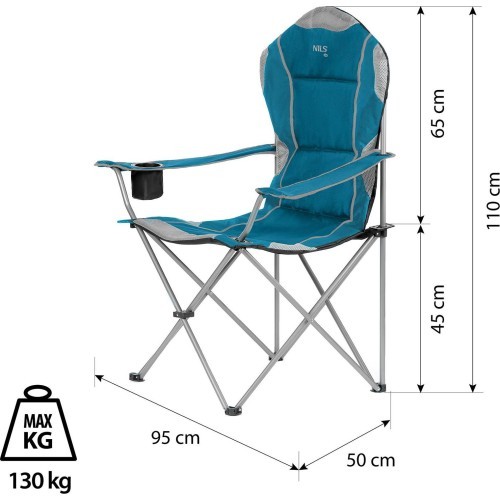 NC3080 TOURIST CHAIR TURQUOISE NILS CAMP