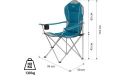 Туристический стул NC3080 бирюзовый NILS CAMP