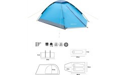 Кемпинговая палатка NC6033 Blue Nightfall NILS CAMP