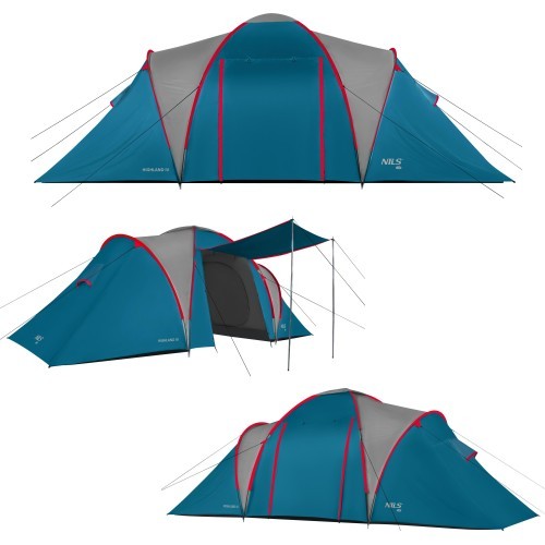 NC6431 CAMPING TENT BLUE-LIGHT GREY HIGHLAND IV NILS CAMP