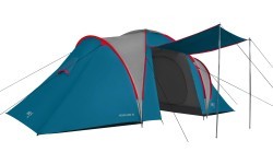 Kempinga telts NC6431 zila un gaiši pelēka Highland IV Nils Camp
