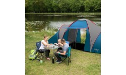 Кемпинговая палатка NC6431 синяя и светло-серая Highland IV Nils Camp