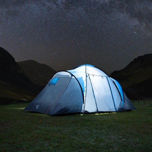 Кемпинговая палатка NC6431 сине-серая Highland IV Nils Camp