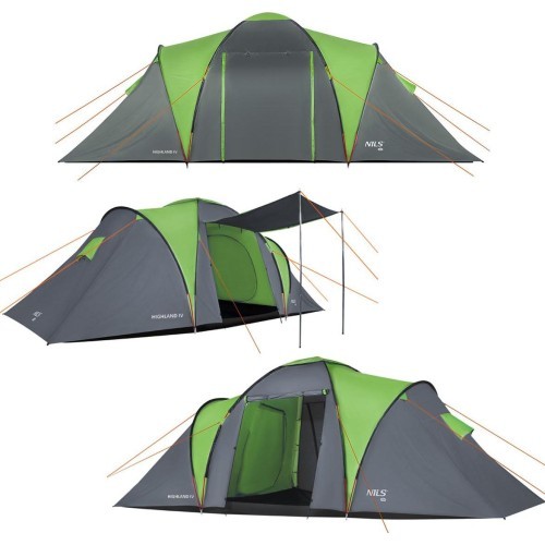 NC6431 ПАЛАТКА КЕМПИНГОВАЯ ЗЕЛЕНО-СЕРАЯ HIGHLAND IV NILS CAMP