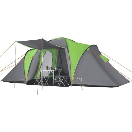 NC6431 ПАЛАТКА КЕМПИНГОВАЯ ЗЕЛЕНО-СЕРАЯ HIGHLAND IV NILS CAMP