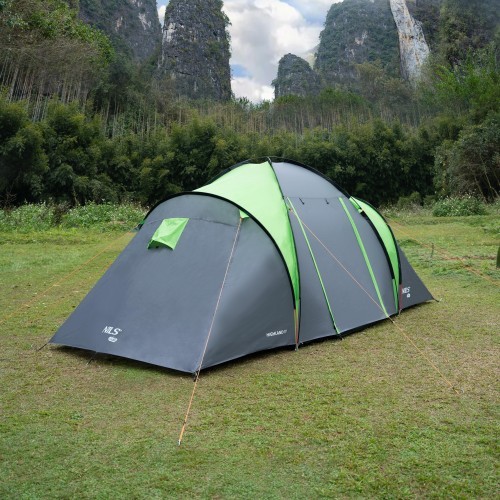 NC6431 KEMPINGA TELTS GREEN-GRAY HIGHLAND IV NILS CAMP