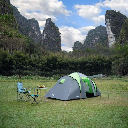 NC6431 KEMPINGA TELTS GREEN-GRAY HIGHLAND IV NILS CAMP