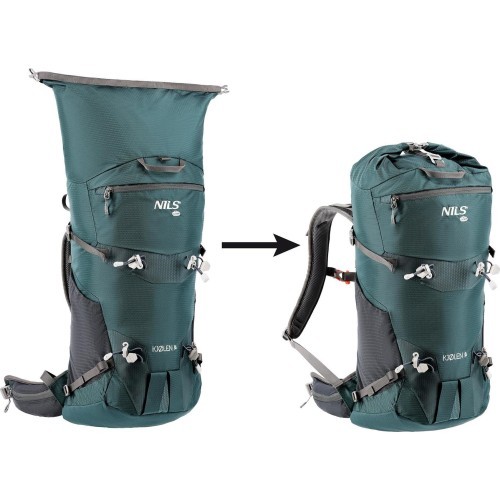 NC1938 BACKPACK TOURIST GREEN KJOLEN 40L NILS CAMP