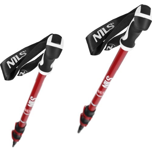 Sarkanas alumīnija trekinga nūjas TK8601 NILS