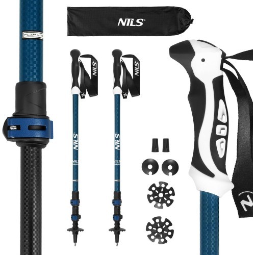 Алюминиевые треккинговые палки TK8601 BLUE NILS