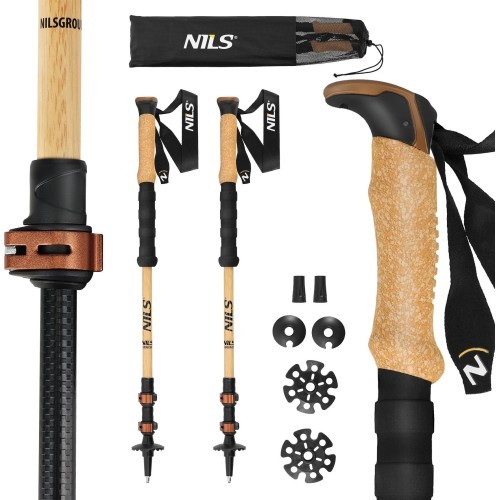TK8606 BAMBOO TREKKING POLES NILS