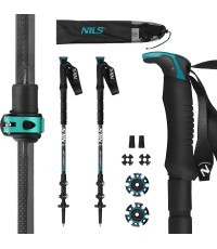 TK8607 ТРЕККИНГОВЫЕ ПАЛКИ УГЛЕРОДНОЕ ВОЛОКНО NILS