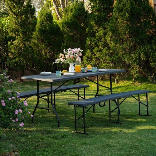 NC1618 TOURIST TABLE 180 CM ANTHRACITE NILS CAMP