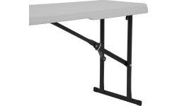 NC3404 FOLDING GARDEN BENCH 183 CM WHITE NILS CAMP