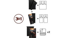 Двухместный спальный мешок Nils Camp Bear NC3601 3 в 1