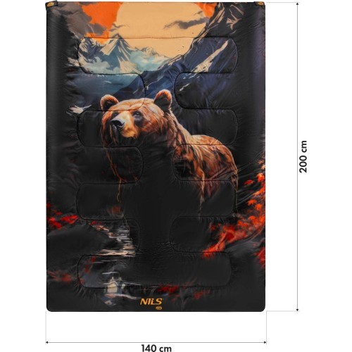 Двухместный спальный мешок Nils Camp Bear NC3601 3 в 1