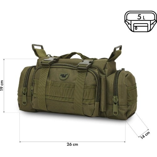 Зеленая поясная сумка XL NC3907 NILS CAMP