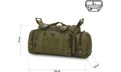 Зеленая поясная сумка XL NC3907 NILS CAMP