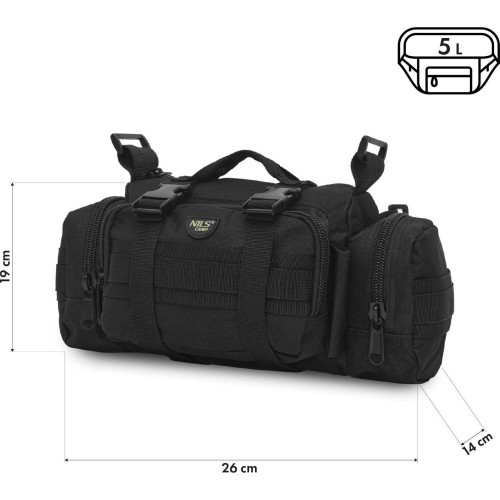 Черная поясная сумка NILS CAMP NC3907 XL