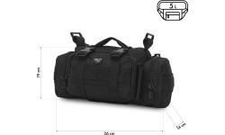 Melna jostas soma NILS CAMP NC3907 XL