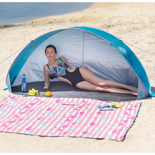 Pop Up Beach Tent Nils Camp NC3174 Turquoise/Grey