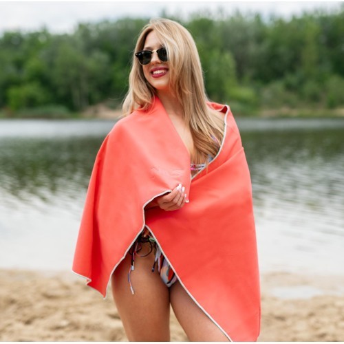 NCR11 MICROFIBRE TOWEL CORAL 140x70 CM NILS