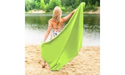 NCR12 GREEN MICROFIBRE TOWEL 180x100 cm NILS