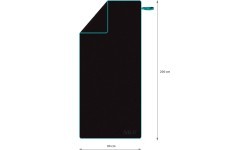 Microfibre Towel Nils Camp NCR13 Black, 200x90 cm
